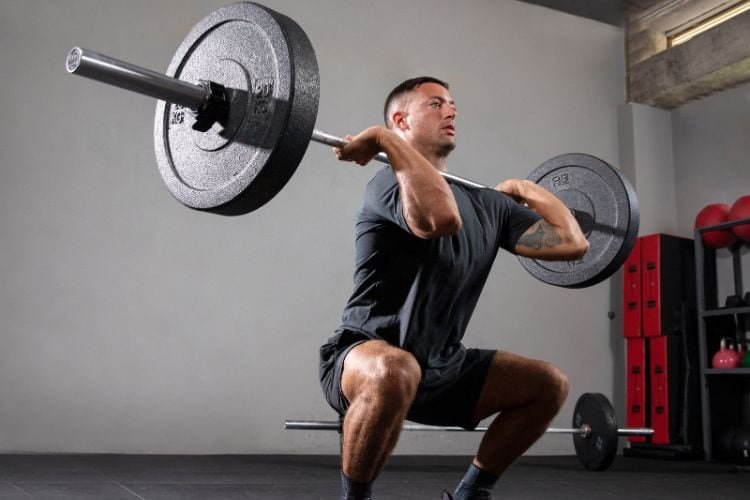 Barbell Front Squat Build Strength Stability and Power